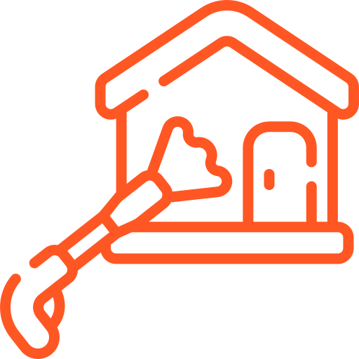 Soft washing uses less pressure.