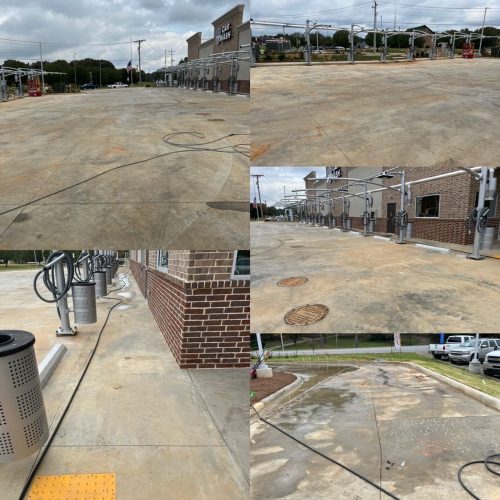 Construction cleanup car wash