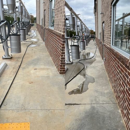 Construction cleanup car wash